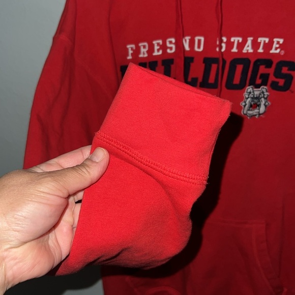 Bright Red Quarter-Zip Athletic Sweater - Picture 5 of 7